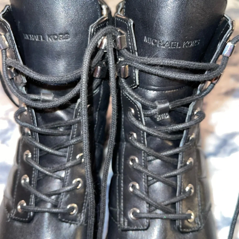 Michael Kors Quilted Rosario Combat Ankle Bootie - Picture 6 of 8